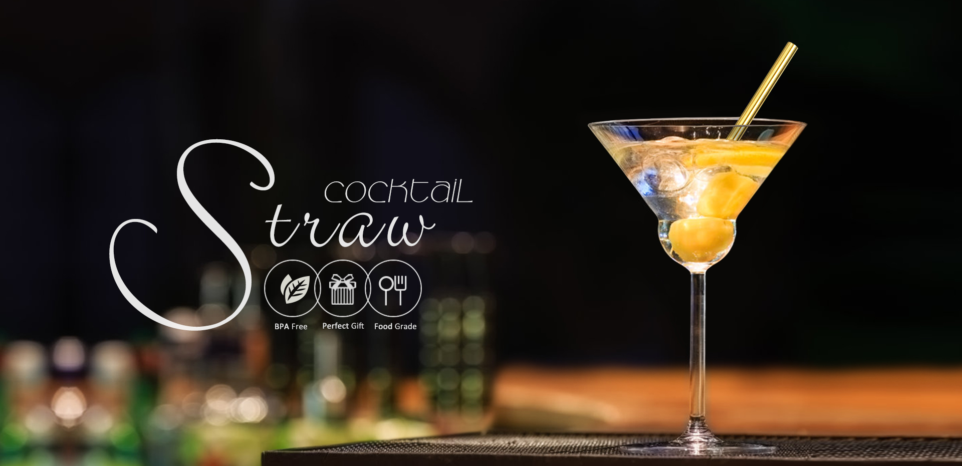 Cocktail straw